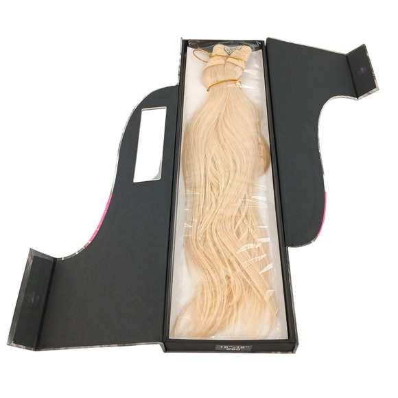 SHE Flip N Go Hair Extension #60 Platinum Blonde – 16-18" Remy Human Hair - Picture 4 of 4